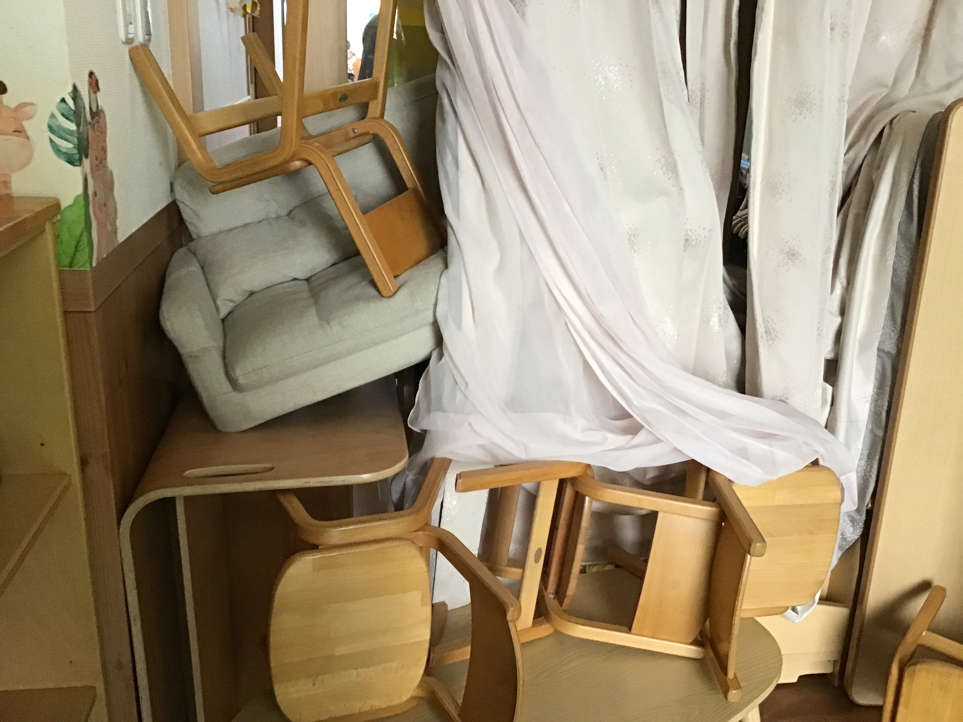 不審者の避難訓練があったよ！