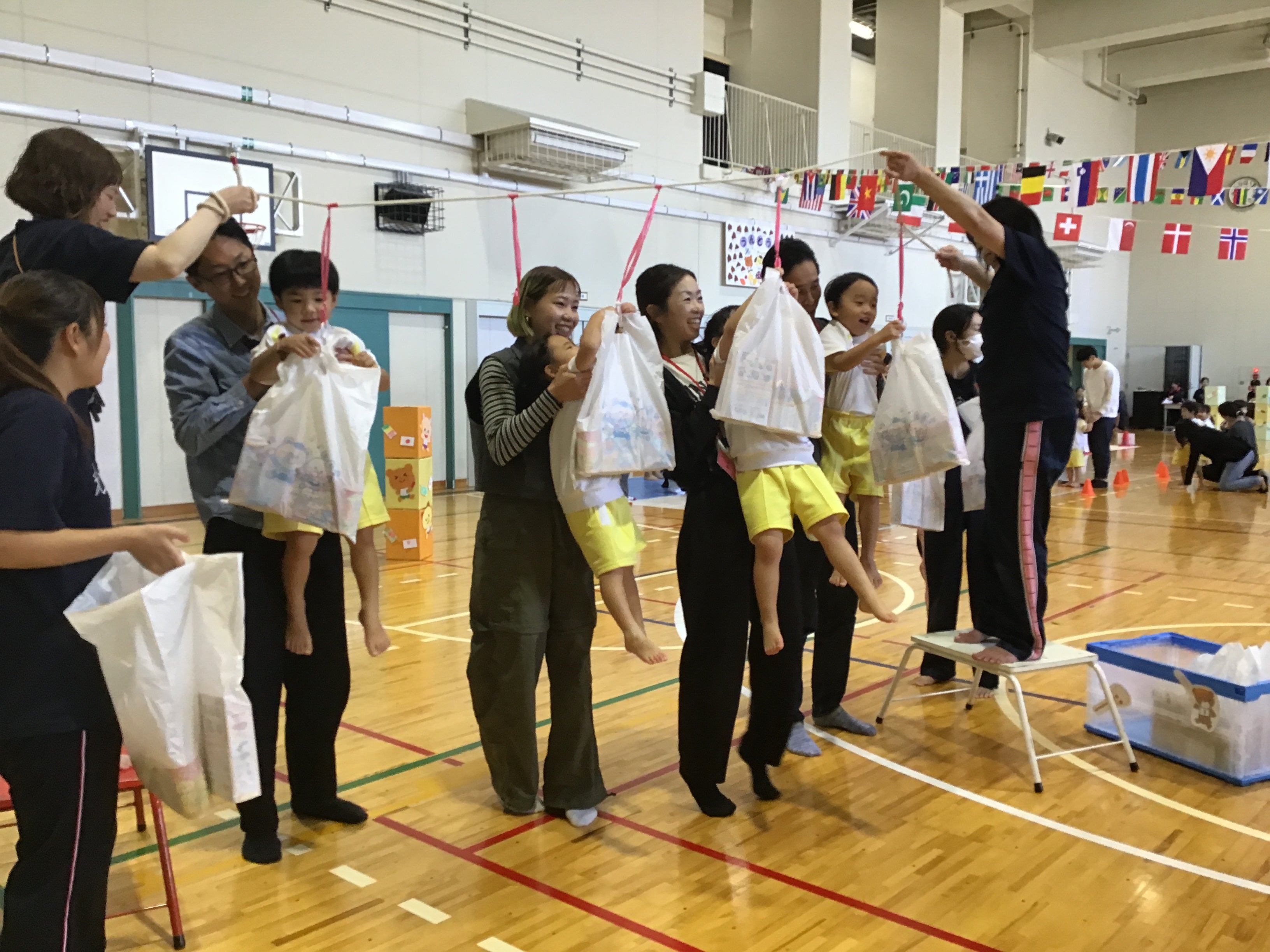 幼児組の運動会に行ってきたよ！