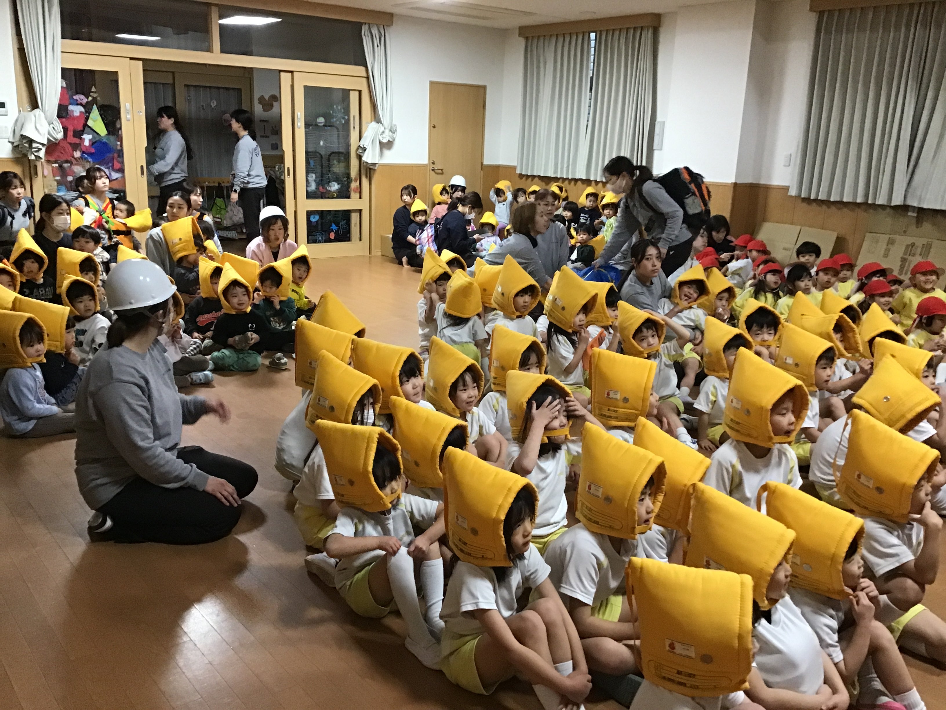 避難訓練があったよ！