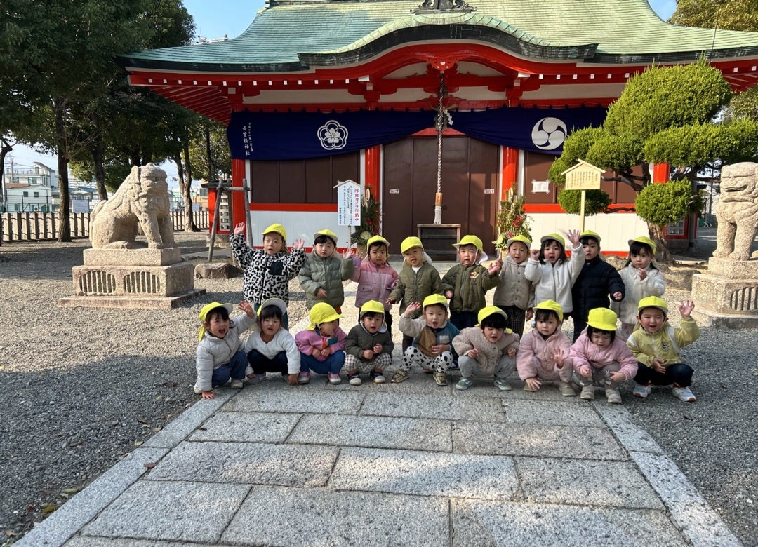 初詣に行ったよ乳児組