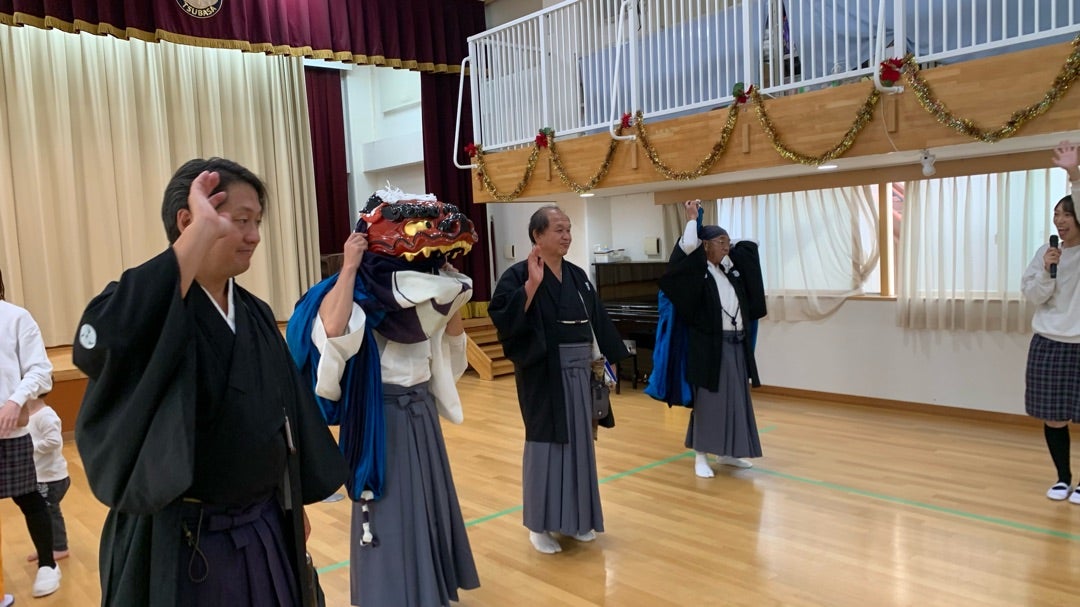 獅子舞鑑賞会があったよ！